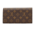 Louis Vuitton Emilie Wallet, &pound;275, Accessories, Brown, Coated Canvas, Back view
